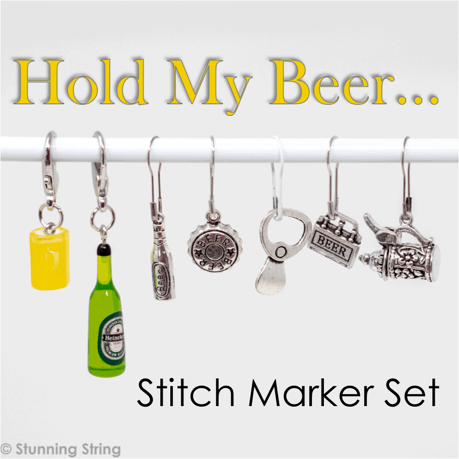 Hold My Beer Stitch Marker Set