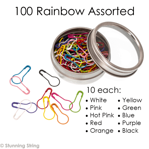 Uxcell Colorful Crochet Stitch Markers Metal Knitting Markers Spiral  Locking Stitch Marker 30 Pack